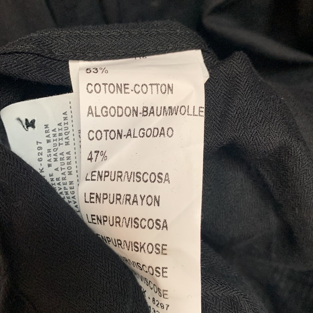 Hidden Button Down Collar - Flat Black - image 3